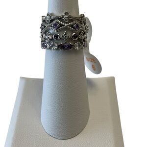 Bomb Party Delicates - RG62953 Born Knowing The Way - Rhodium - size 6